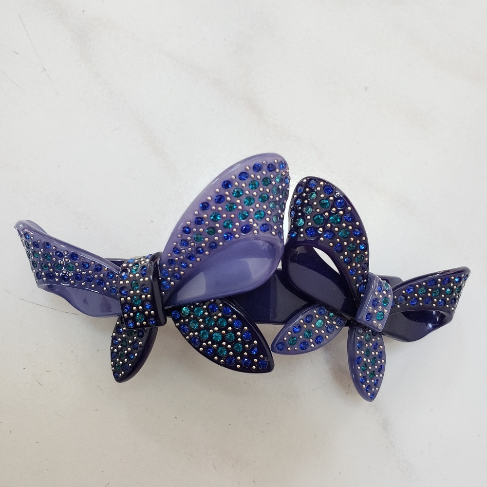 Bundle of Blue Hair Barrettes - Picture 2 of 4
